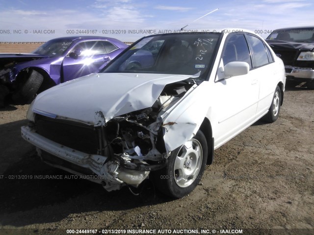 JHMES96633S012327 - 2003 HONDA CIVIC HYBRID WHITE photo 6