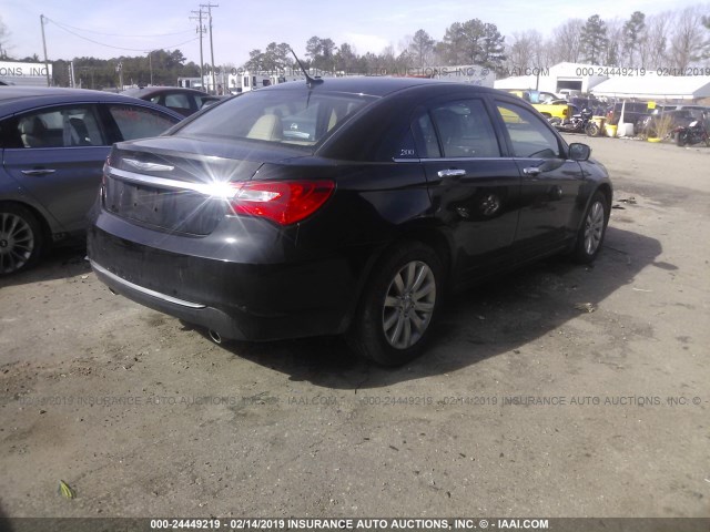 1C3CCBCG6DN755000 - 2013 CHRYSLER 200 LIMITED BLACK photo 4