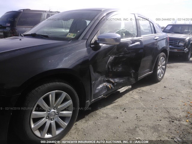 1C3CCBCG6DN755000 - 2013 CHRYSLER 200 LIMITED BLACK photo 6