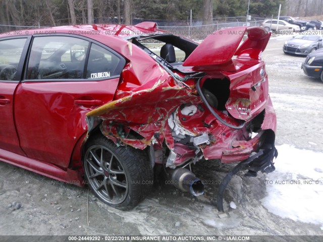 JF1VA2Y65H9810888 - 2017 SUBARU WRX STI/LIMITED RED photo 6