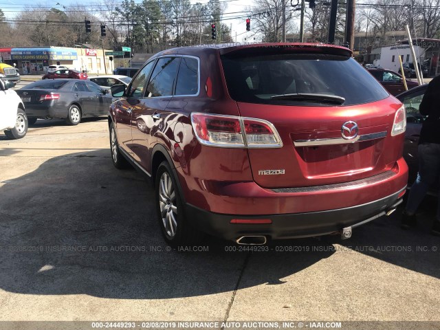 JM3TB38V290170907 - 2009 MAZDA CX-9 BURGUNDY photo 3