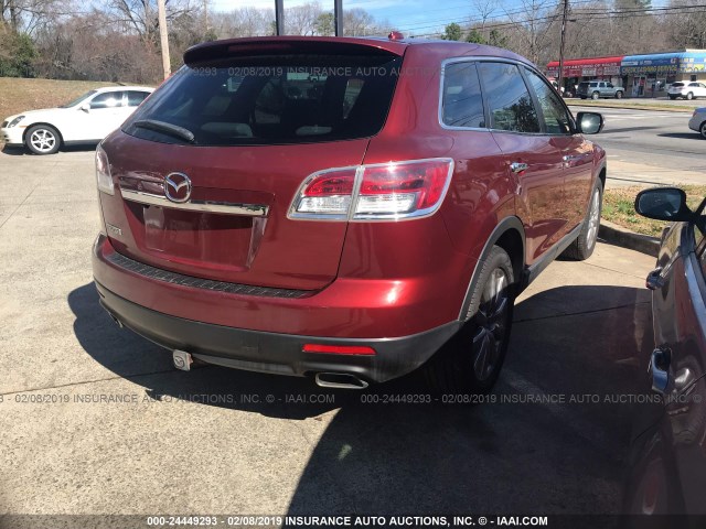 JM3TB38V290170907 - 2009 MAZDA CX-9 BURGUNDY photo 4