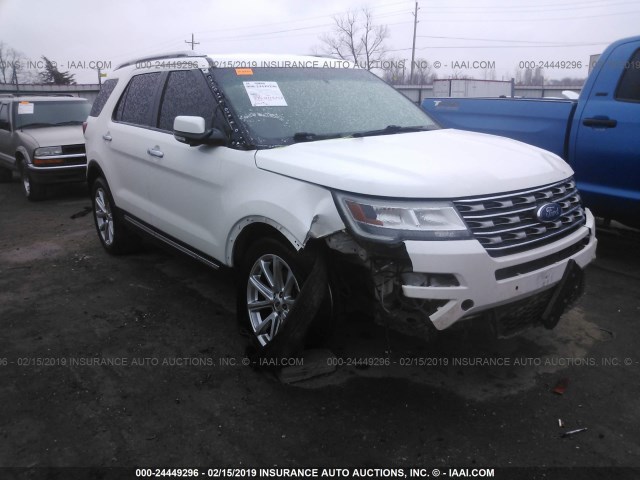 1FM5K8F84GGA30000 - 2016 FORD EXPLORER LIMITED WHITE photo 1