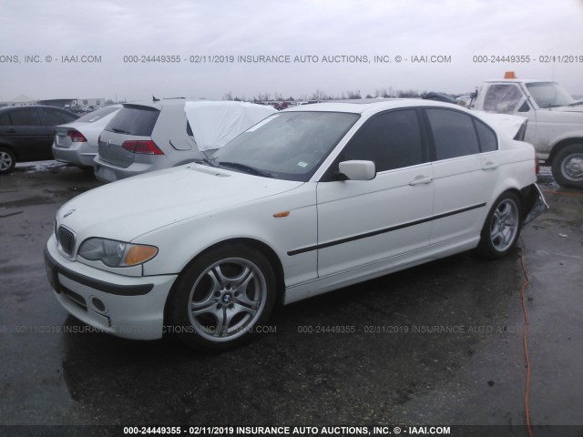 WBAEV53492KM02039 - 2002 BMW 330 I WHITE photo 2