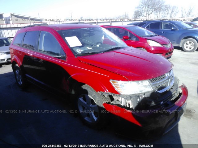 3C4PDCBB4CT368207 - 2012 DODGE JOURNEY SXT RED photo 1