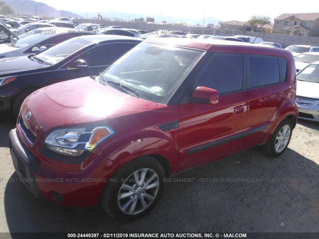 KNDJT2A29A7106754 - 2010 KIA SOUL +/!/SPORT RED photo 2