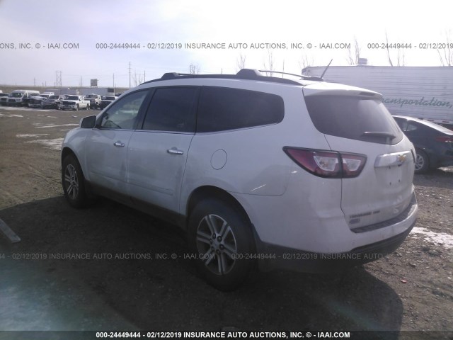 1GNKVHKD9HJ204205 - 2017 CHEVROLET TRAVERSE LT WHITE photo 3