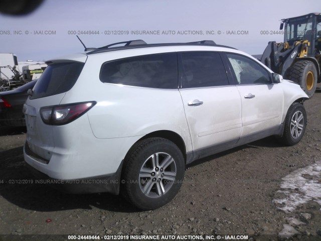 1GNKVHKD9HJ204205 - 2017 CHEVROLET TRAVERSE LT WHITE photo 4