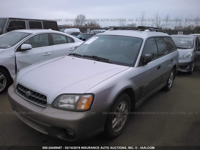 4S3BH675536658291 - 2003 SUBARU LEGACY OUTBACK AWP SILVER photo 2