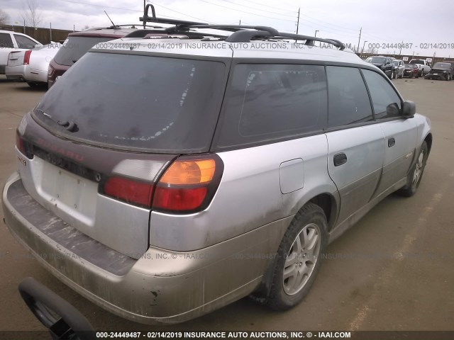 4S3BH675536658291 - 2003 SUBARU LEGACY OUTBACK AWP SILVER photo 4