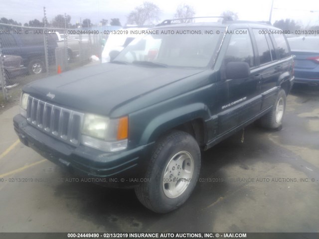 1J4FX48S9WC215333 - 1998 JEEP GRAND CHEROKEE LAREDO/SPECIAL GREEN photo 2