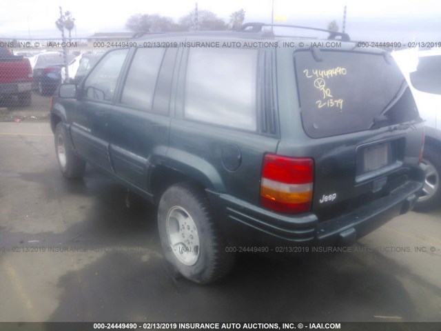 1J4FX48S9WC215333 - 1998 JEEP GRAND CHEROKEE LAREDO/SPECIAL GREEN photo 3