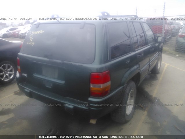 1J4FX48S9WC215333 - 1998 JEEP GRAND CHEROKEE LAREDO/SPECIAL GREEN photo 4