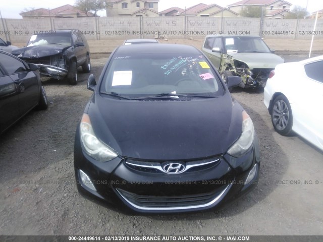 KMHDH4AE0DU901035 - 2013 HYUNDAI ELANTRA GLS/LIMITED BLACK photo 6