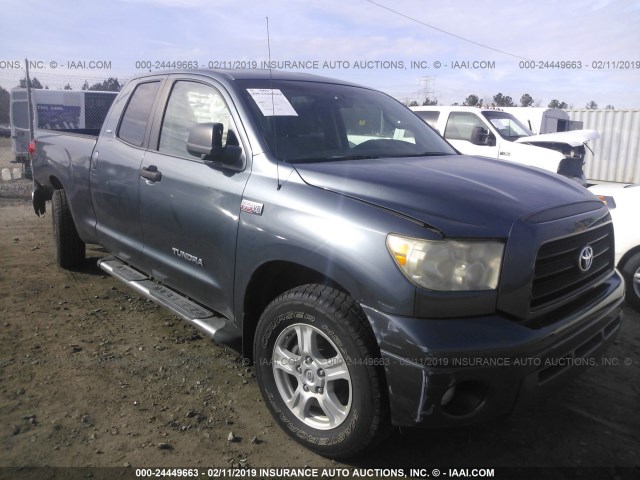 5TFRV54137X008491 - 2007 TOYOTA TUNDRA DOUBLE CAB SR5 Dark Blue photo 1