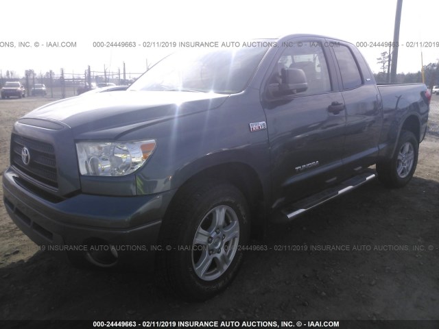 5TFRV54137X008491 - 2007 TOYOTA TUNDRA DOUBLE CAB SR5 Dark Blue photo 2