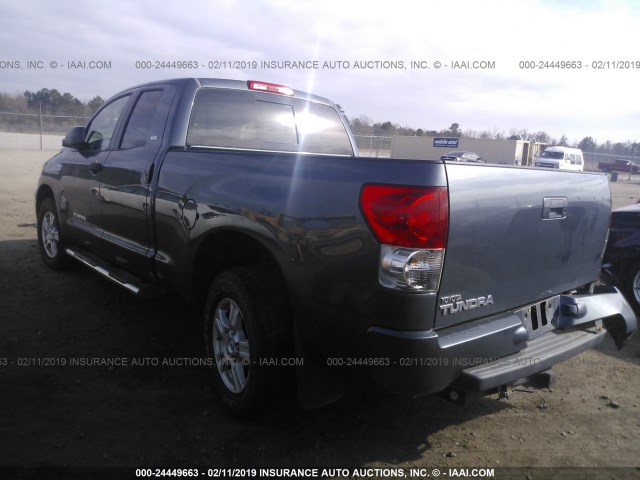 5TFRV54137X008491 - 2007 TOYOTA TUNDRA DOUBLE CAB SR5 Dark Blue photo 3