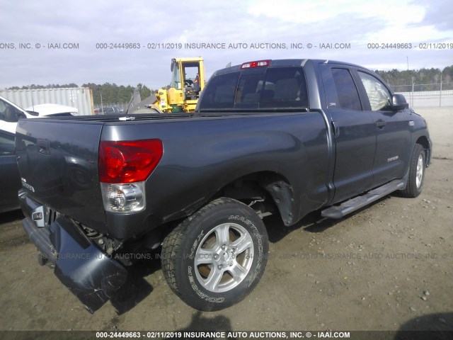 5TFRV54137X008491 - 2007 TOYOTA TUNDRA DOUBLE CAB SR5 Dark Blue photo 4