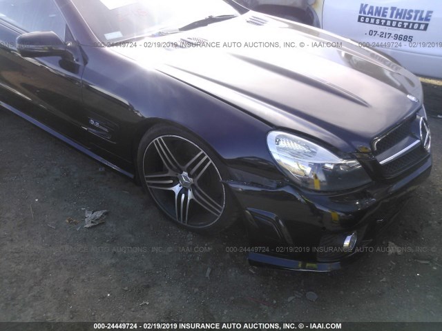 WDBSK70F69F152227 - 2009 MERCEDES-BENZ SL 63 AMG BLACK photo 6