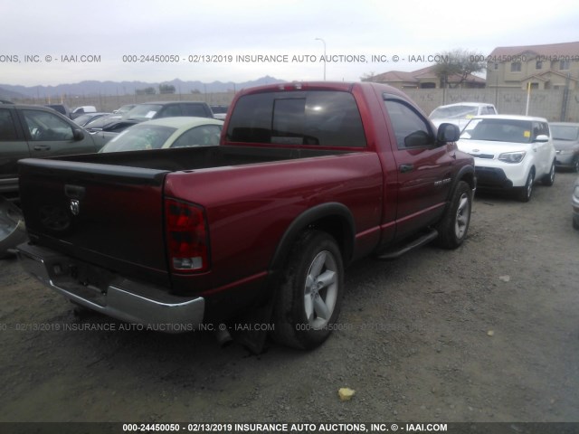 1D7HA16K76J208660 - 2006 DODGE RAM 1500 ST RED photo 4