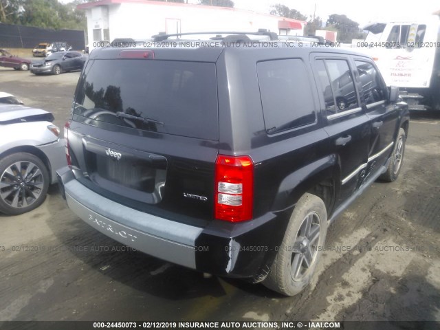 1J8FT48WX8D796979 - 2008 JEEP PATRIOT LIMITED BLACK photo 4