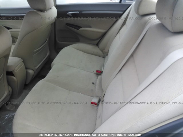 JHMFA362X7S029035 - 2007 HONDA CIVIC HYBRID GRAY photo 8