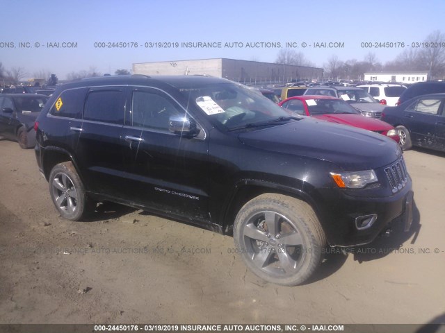 1C4RJFCG6FC783395 - 2015 JEEP GRAND CHEROKEE OVERLAND BLACK photo 1