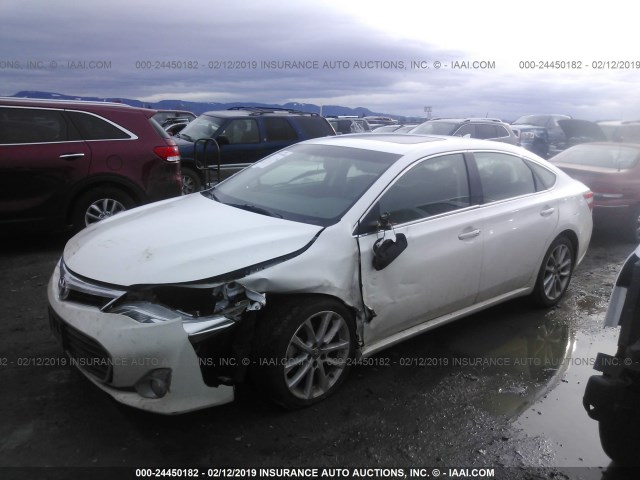 4T1BK1EB9EU128557 - 2014 TOYOTA AVALON PREMIUM/TOURING/LIMITED WHITE photo 2