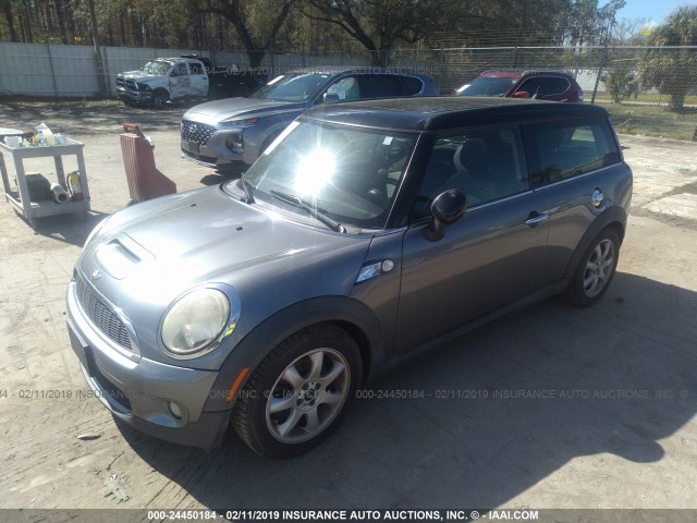 WMWMM33599TP74710 - 2009 MINI COOPER S CLUBMAN GRAY photo 2