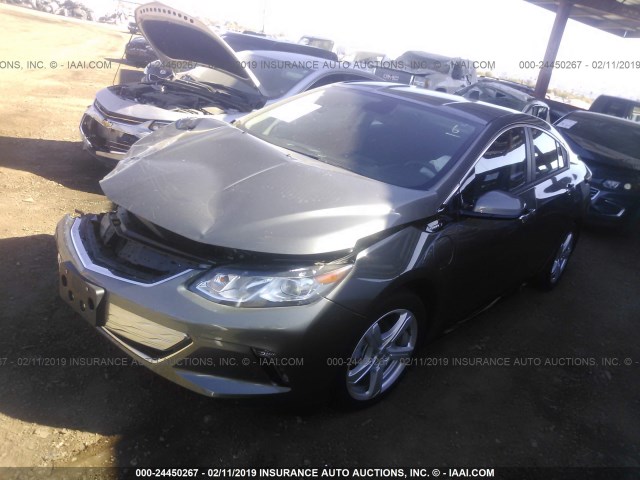 1G1RC6S50GU120161 - 2016 CHEVROLET VOLT LT GRAY photo 2