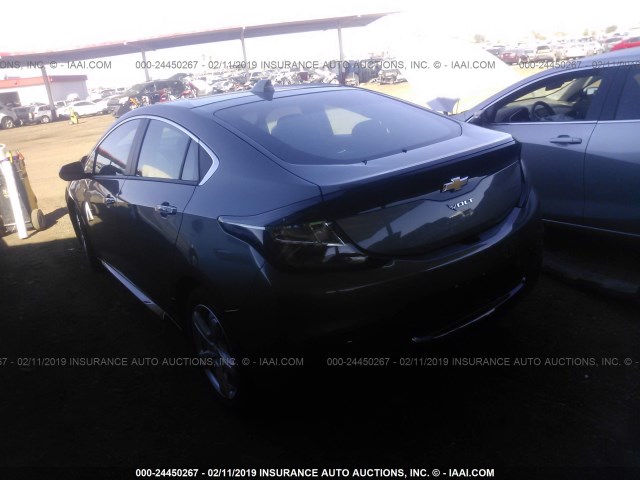 1G1RC6S50GU120161 - 2016 CHEVROLET VOLT LT GRAY photo 3