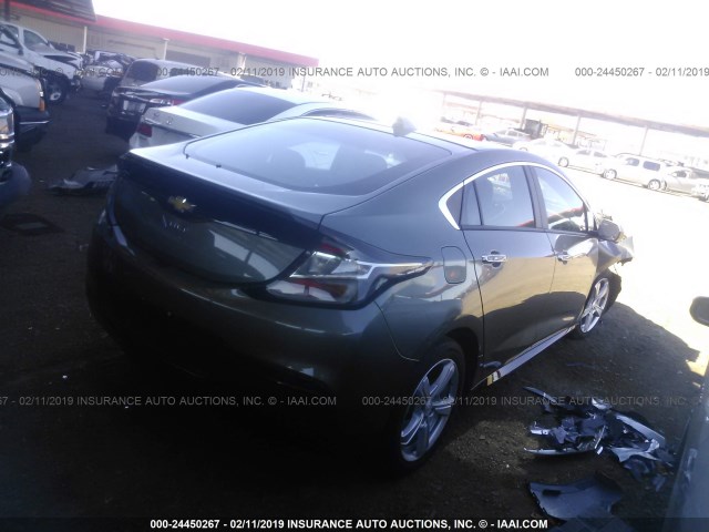 1G1RC6S50GU120161 - 2016 CHEVROLET VOLT LT GRAY photo 4