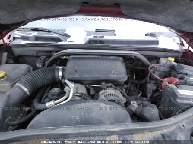 1J8HG48N16C104843 - 2006 JEEP COMMANDER MAROON photo 10