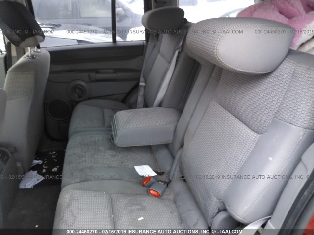 1J8HG48N16C104843 - 2006 JEEP COMMANDER MAROON photo 8