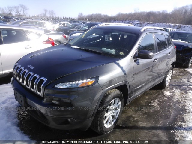 1C4PJMCS3GW234950 - 2016 JEEP CHEROKEE LATITUDE GRAY photo 2