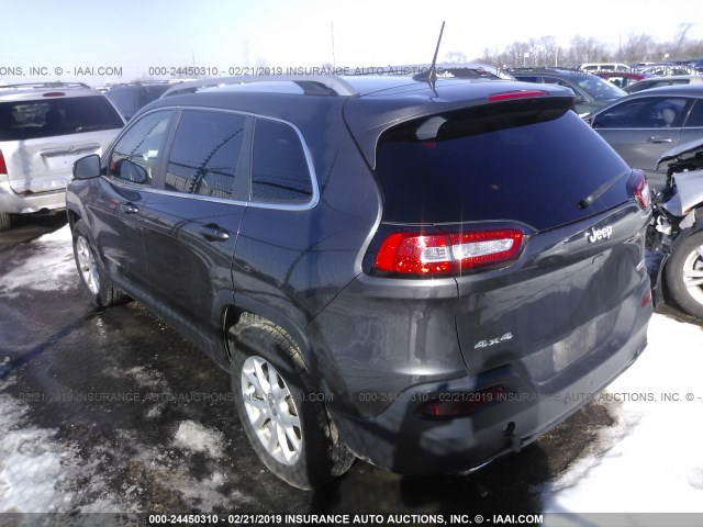 1C4PJMCS3GW234950 - 2016 JEEP CHEROKEE LATITUDE GRAY photo 3