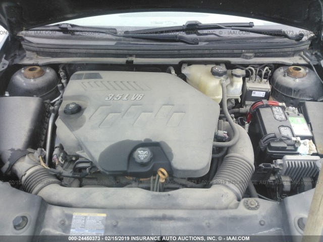 1G1ZG57NX84277169 - 2008 CHEVROLET MALIBU LS BLACK photo 10