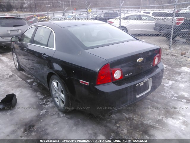 1G1ZG57NX84277169 - 2008 CHEVROLET MALIBU LS BLACK photo 3