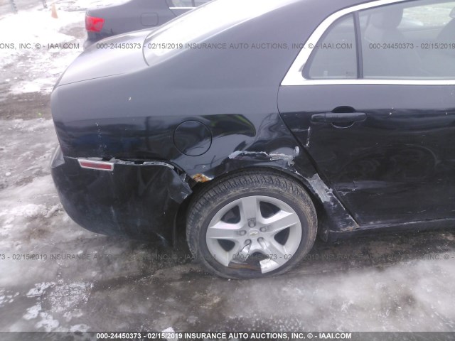 1G1ZG57NX84277169 - 2008 CHEVROLET MALIBU LS BLACK photo 6