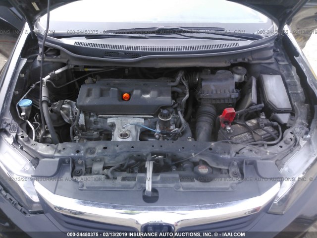 19XFB2F86CE331190 - 2012 HONDA CIVIC EX შავი ფოტო 10