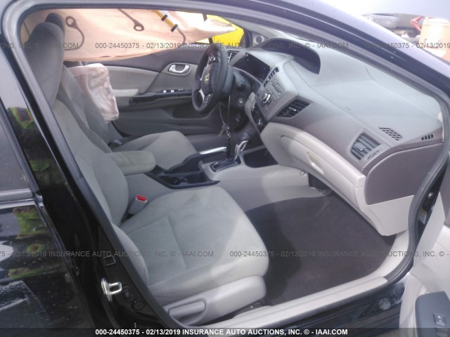19XFB2F86CE331190 - 2012 HONDA CIVIC EX შავი ფოტო 5