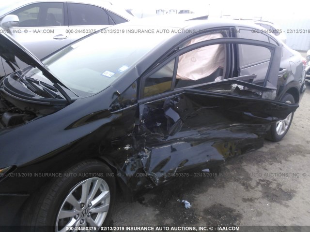 19XFB2F86CE331190 - 2012 HONDA CIVIC EX შავი ფოტო 6