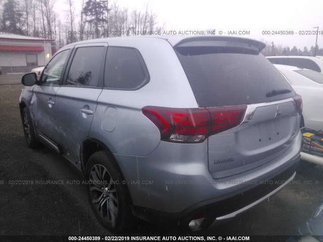 JA4AZ3A3XHZ040012 - 2017 MITSUBISHI OUTLANDER SE/SEL SILVER photo 3