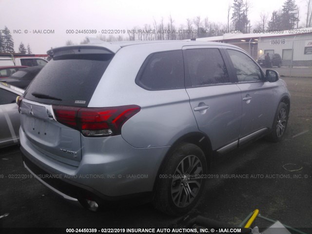 JA4AZ3A3XHZ040012 - 2017 MITSUBISHI OUTLANDER SE/SEL SILVER photo 4