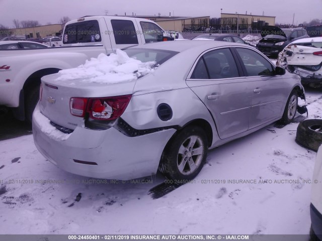 1G11A5SA5DU129539 - 2013 CHEVROLET MALIBU LS SILVER photo 4
