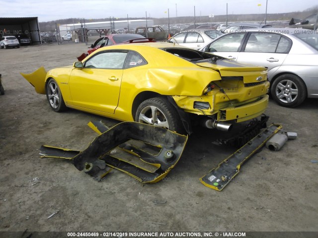 2G1FT1EW7A9124934 - 2010 CHEVROLET CAMARO SS YELLOW photo 3