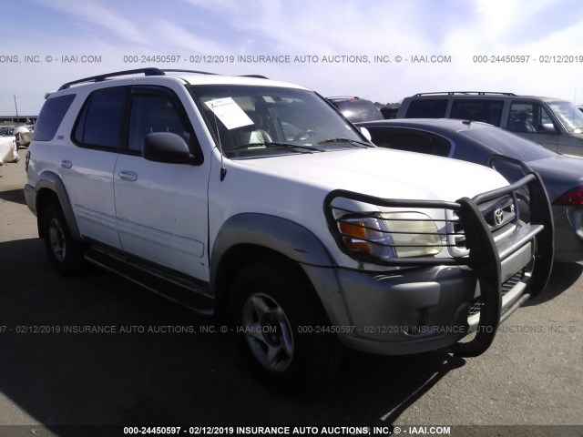 5TDZT34A03S154986 - 2003 TOYOTA SEQUOIA SR5 WHITE photo 1