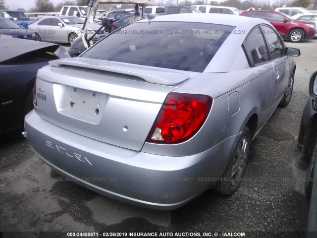 1G8AN15F87Z100372 - 2007 SATURN ION LEVEL 2 SILVER photo 4