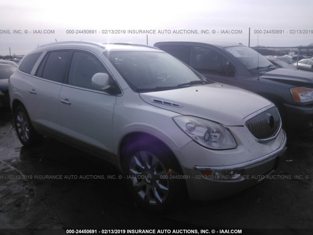 5GAKRCED8BJ213644 - 2011 BUICK ENCLAVE CXL WHITE photo 1