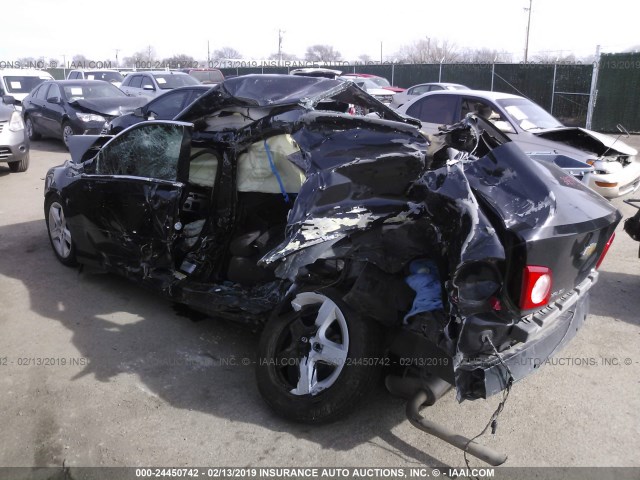 1G1ZB5E07CF109220 - 2012 CHEVROLET MALIBU LS BLACK photo 3